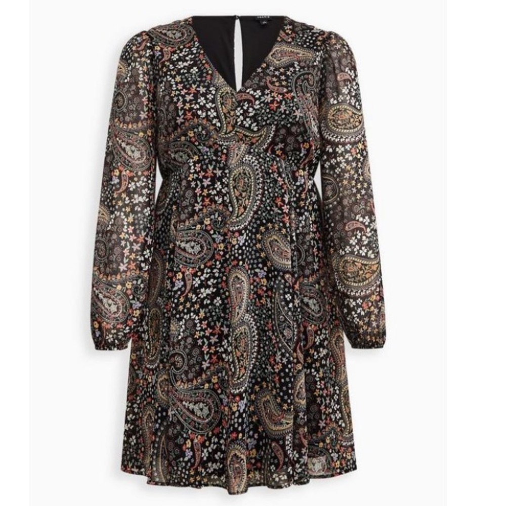 TORRID NWT MINI CHIFFON BABYDOLL DRESS